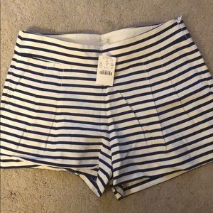 JCrew Pleated side zip shorts